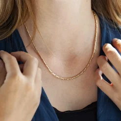 Collier plaqué or 45 cm