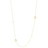 Collier plaqué or jaune boucles ajourées et zirconias