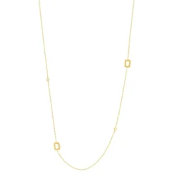 Collier plaqué or jaune boucles ajourées et zirconias