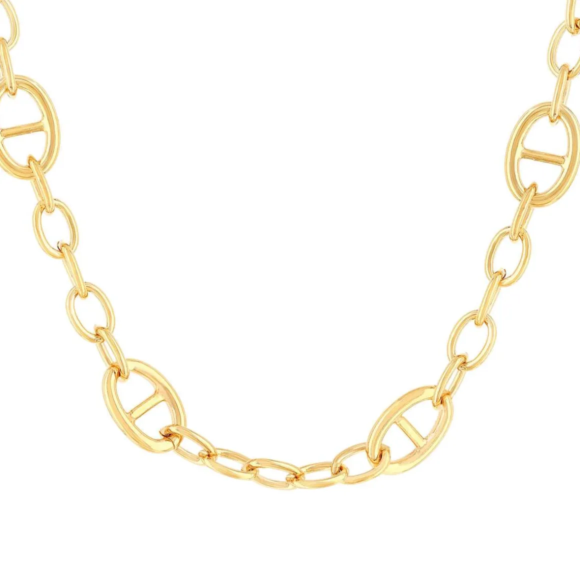 Collier plaqué or jaune 45cm
