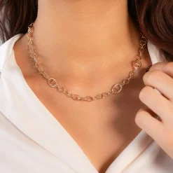 Collier plaqué or jaune 45cm