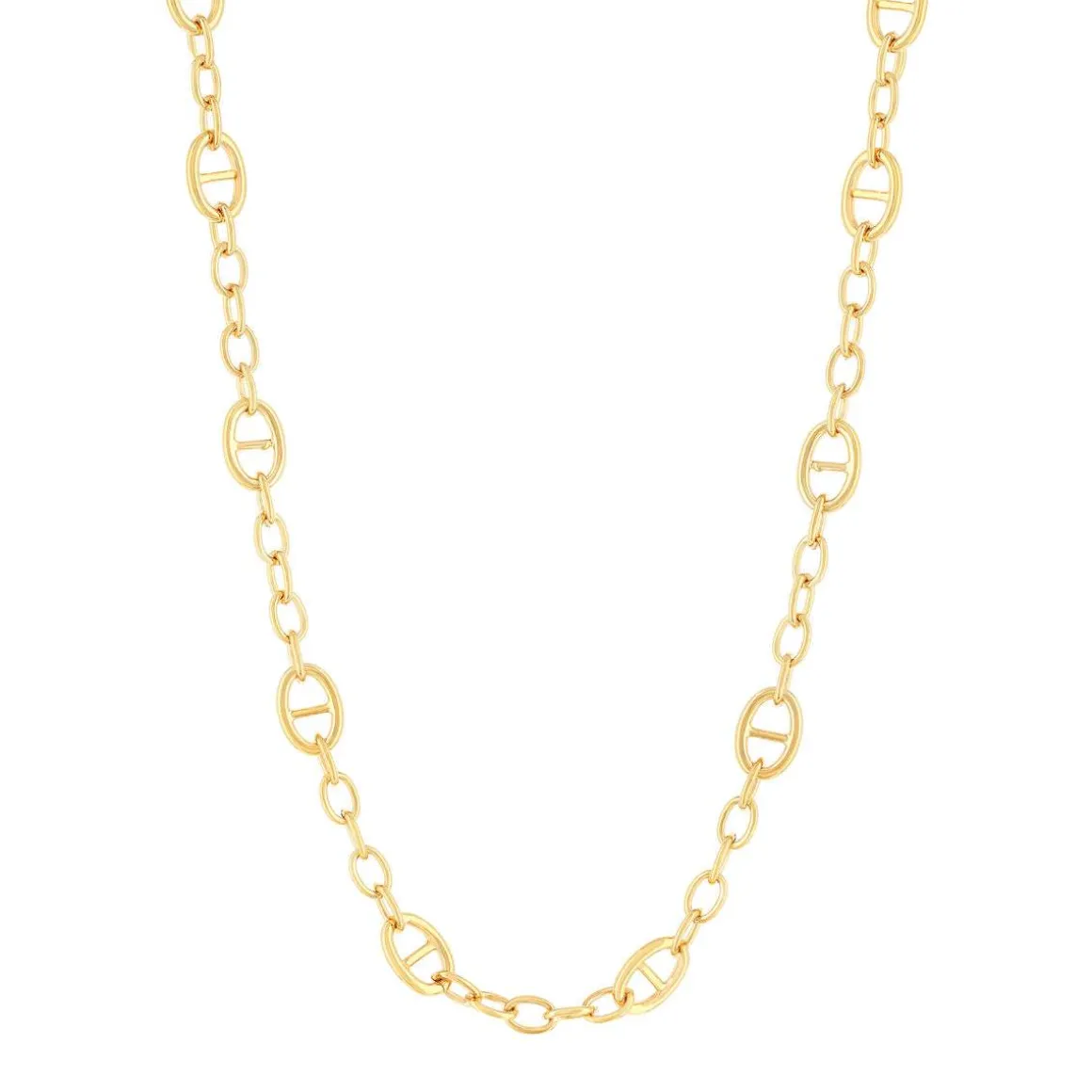 Collier plaqué or jaune 45cm