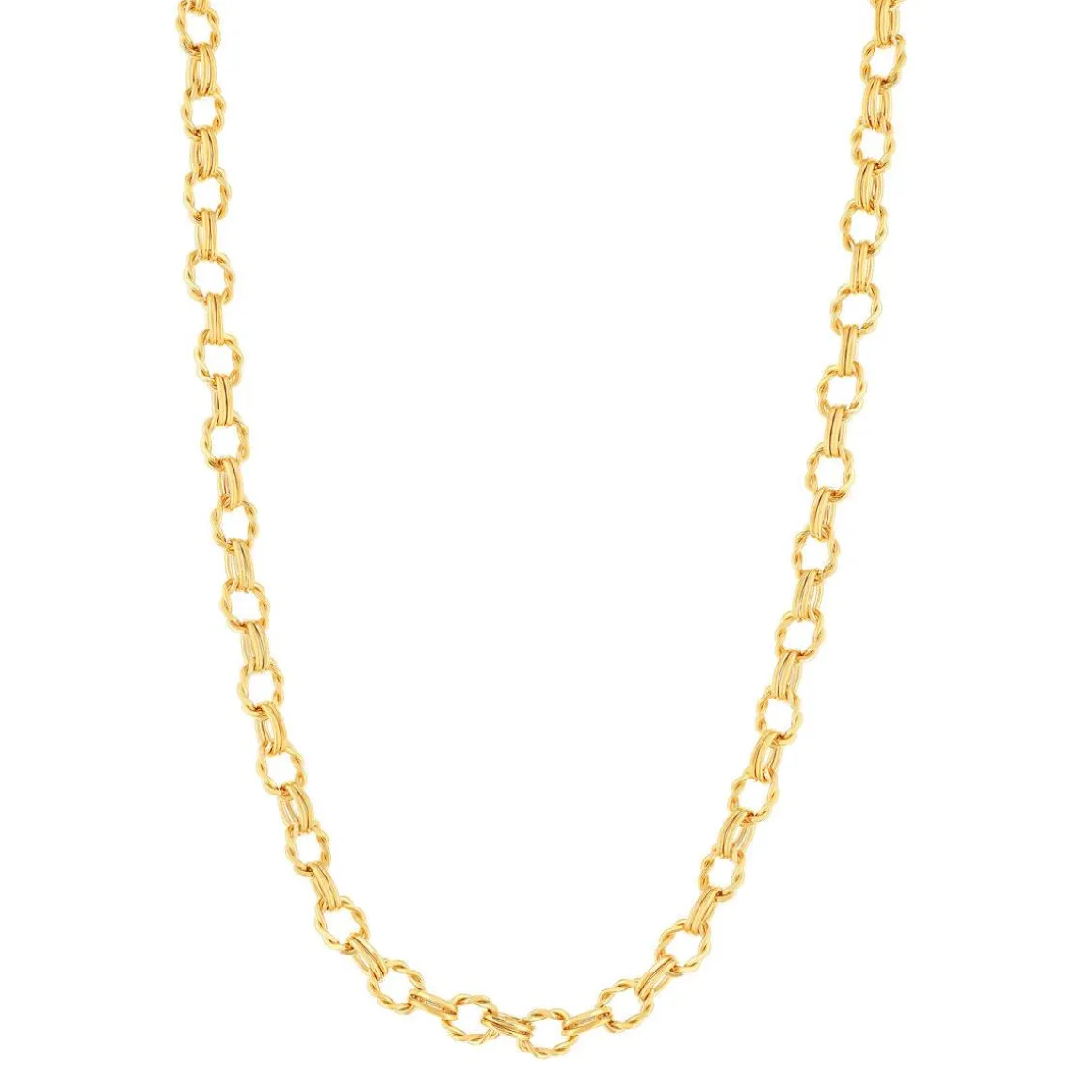 Collier plaqué or jaune 45cm
