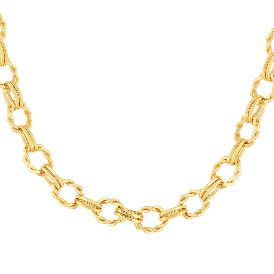 Collier plaqué or jaune 45cm
