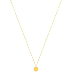 Collier plaqué or jaune médaille 48 cm