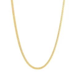 Collier plaqué or maille anglaise 45 cm