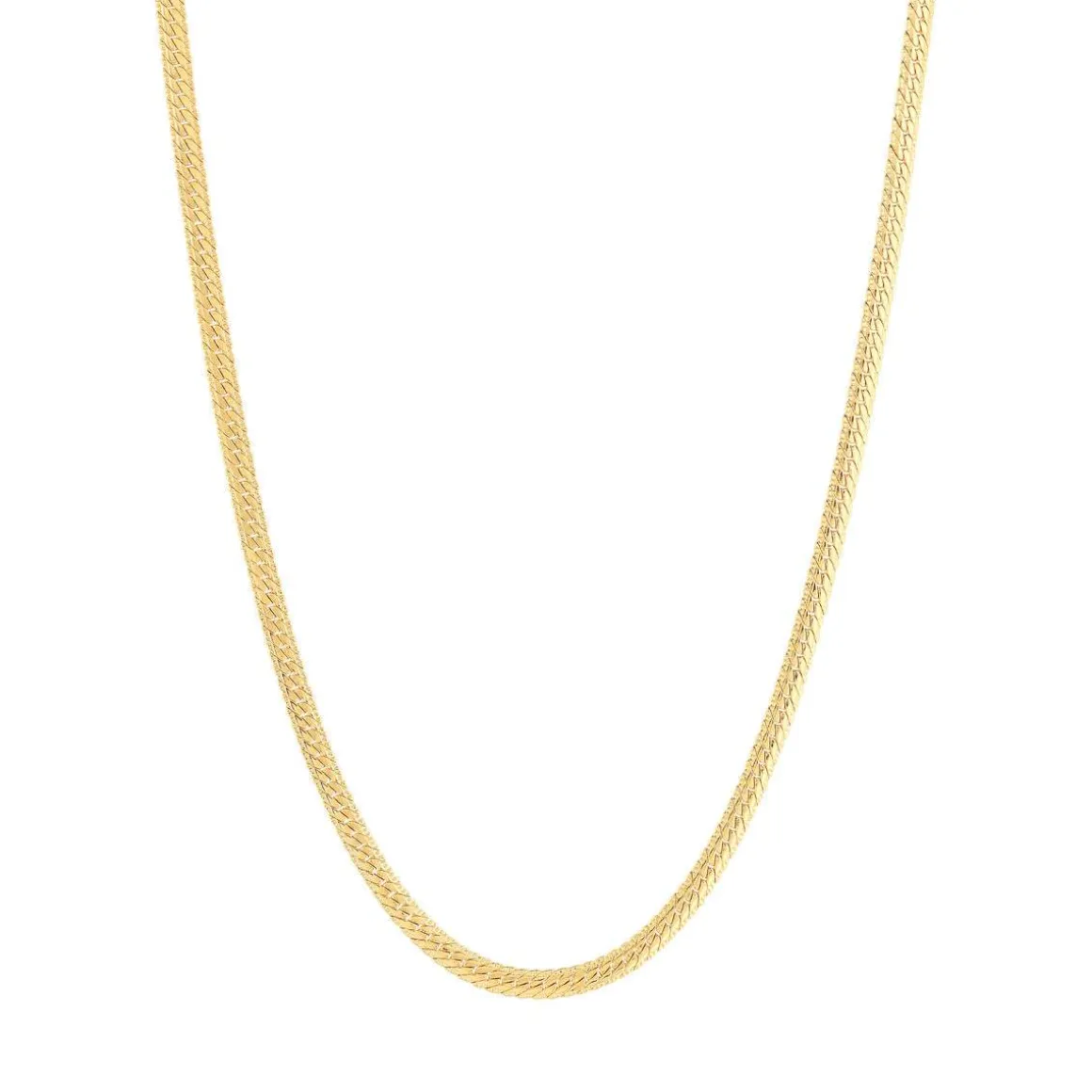 Collier plaqué or maille anglaise 45 cm