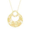 Collier plaqué or ouvragé 45 cm