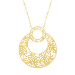 Collier plaqué or ouvragé 45 cm