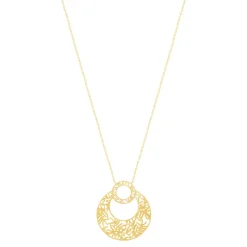 Collier plaqué or ouvragé 45 cm
