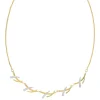 Collier plaqué or 2 tons branche 45 cm