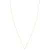 Collier solitaire or 750 jaune diamant HSI 0.2 carat 42cm