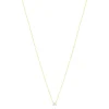 Collier solitaire or 750 jaune diamant HP1 0.4 carat 42cm