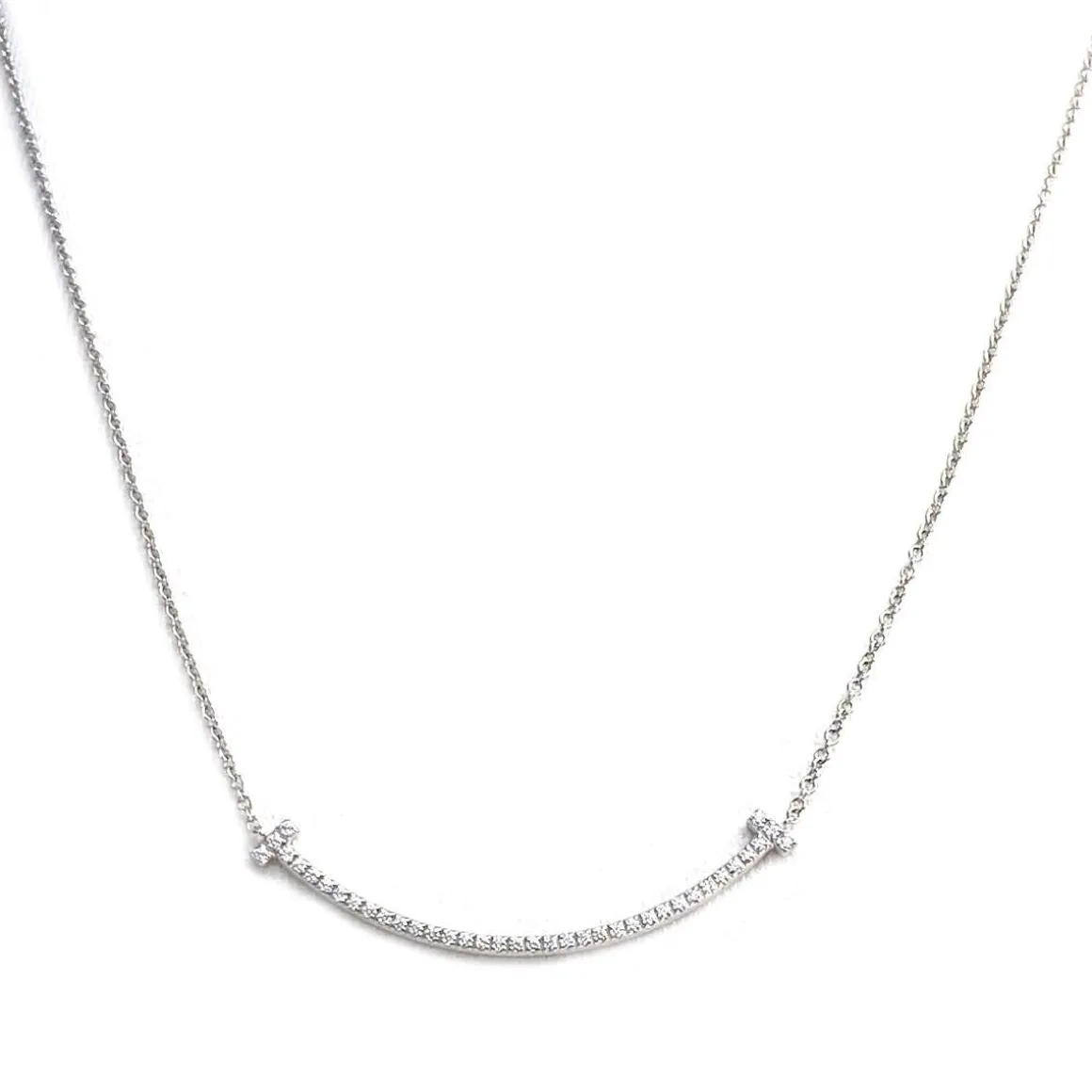 Collier Tiffany & Co d'occasion or 750 blanc diamants