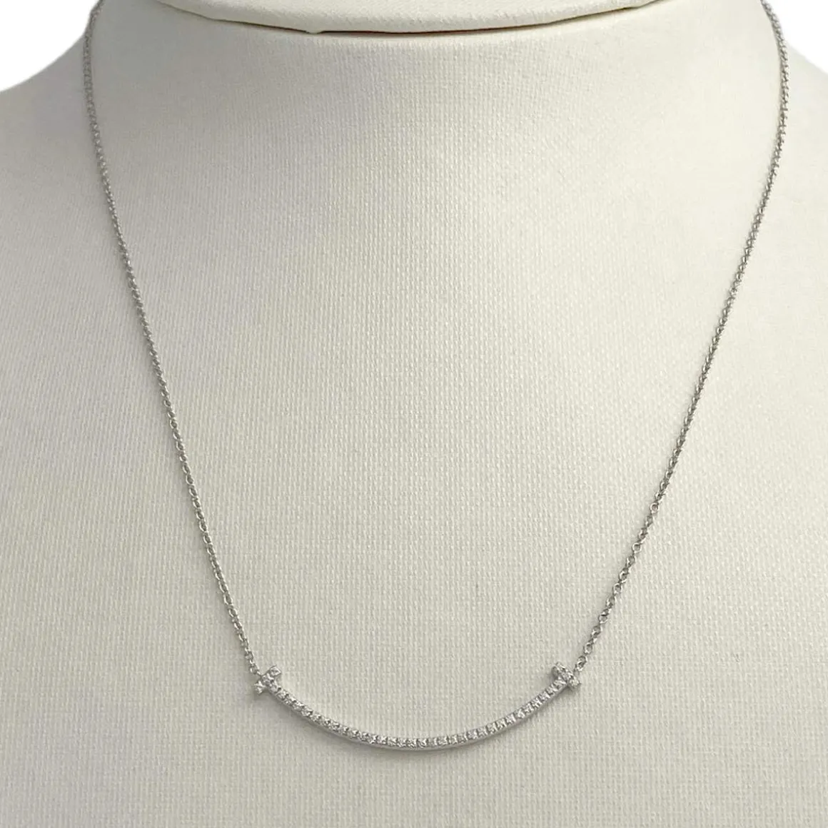 Collier Tiffany & Co d'occasion or 750 blanc diamants