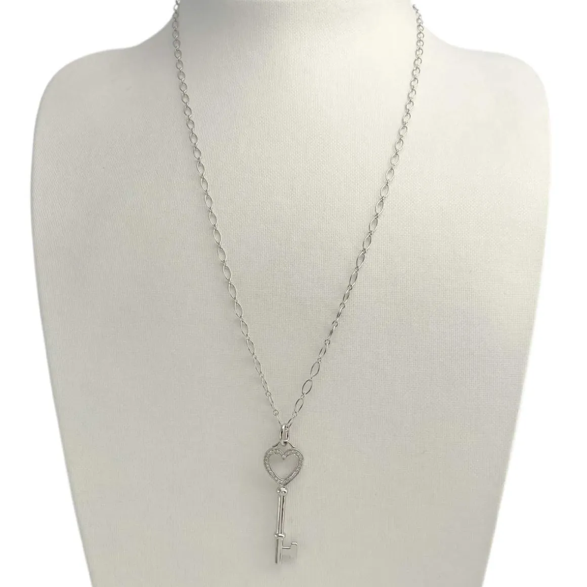 Collier Tiffany & Co d'occasion or 750 blanc diamants
