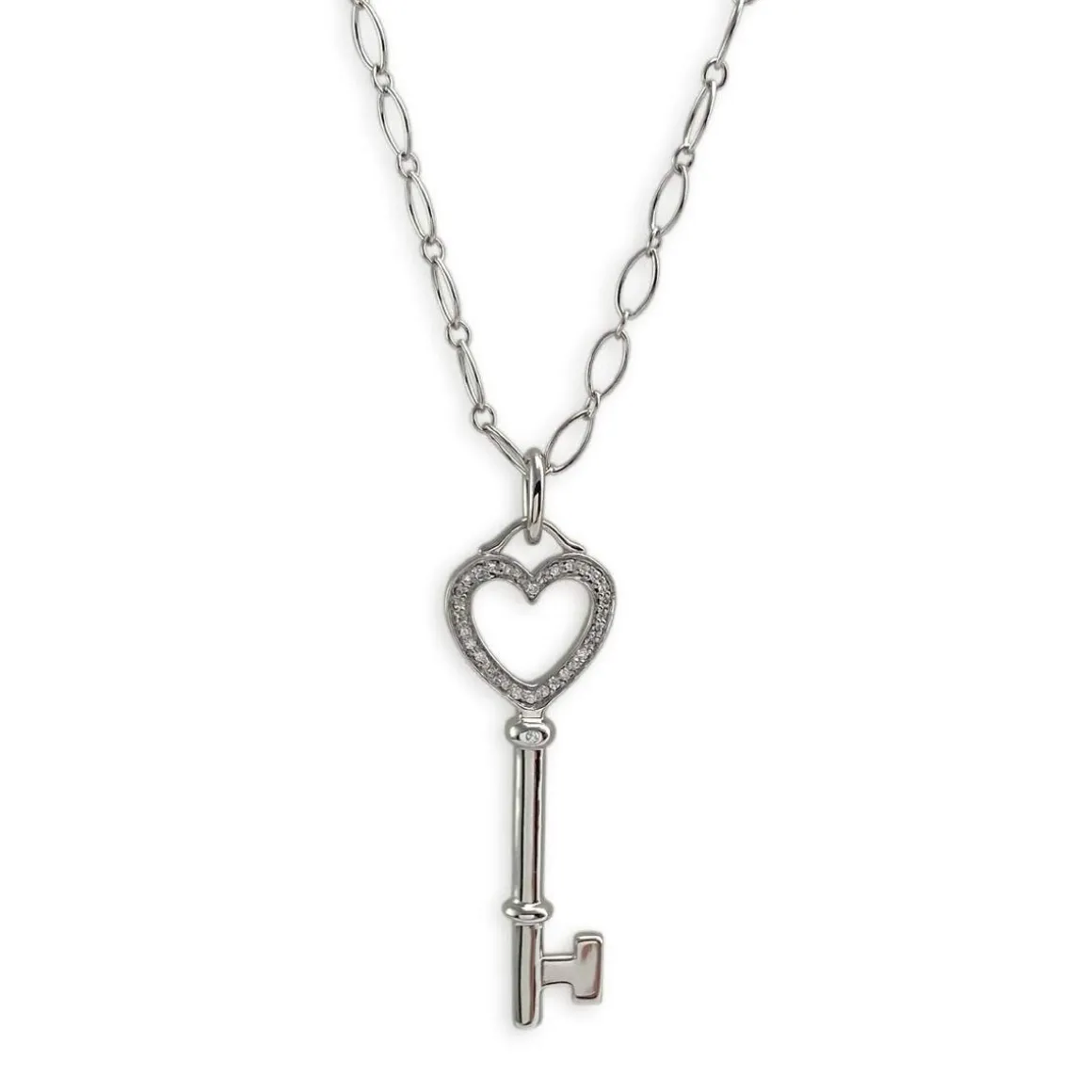 Collier Tiffany & Co d'occasion or 750 blanc diamants