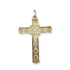 Croix d'occasion or 750 jaune