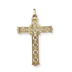 Croix d'occasion or 750 jaune