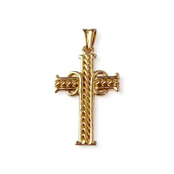 Croix d'occasion or 750 jaune