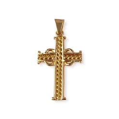 Croix d'occasion or 750 jaune