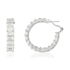 Créoles argent 925 et zirconias