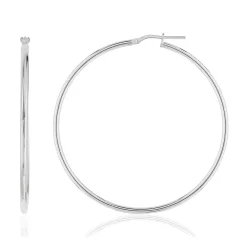 Créoles argent 925 50 mm