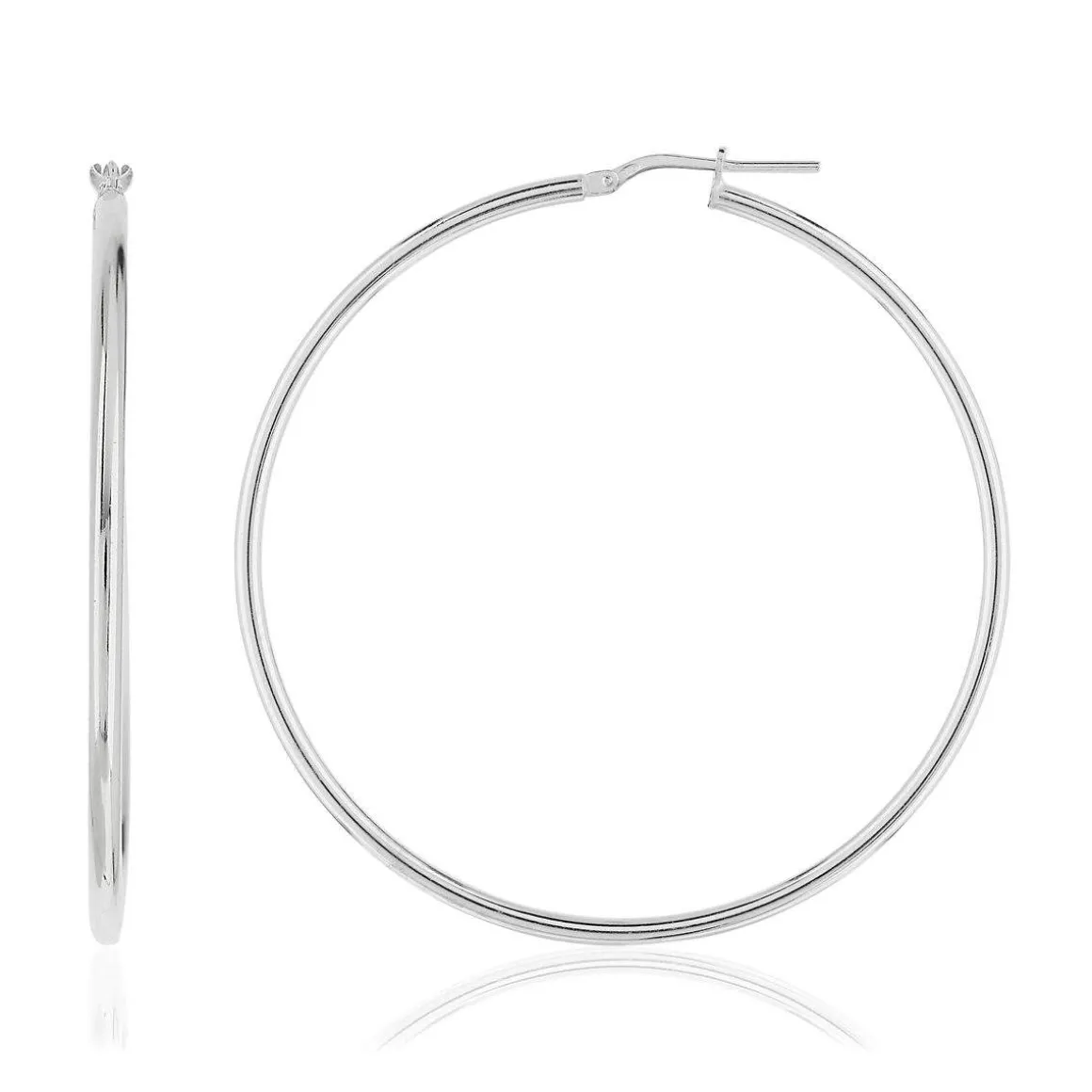 Créoles argent 925 50 mm
