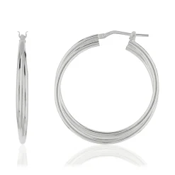Créoles argent 925 30 mm