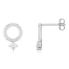 Créoles argent 925 pampille zirconias