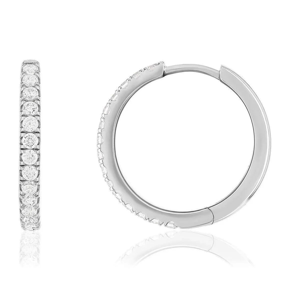 Créoles argent 925 zirconias