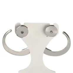 Créoles GAREL d'occasion or 750 blanc diamants