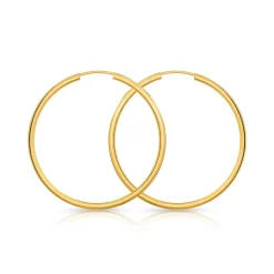 Créoles or 375 jaune 30 mm