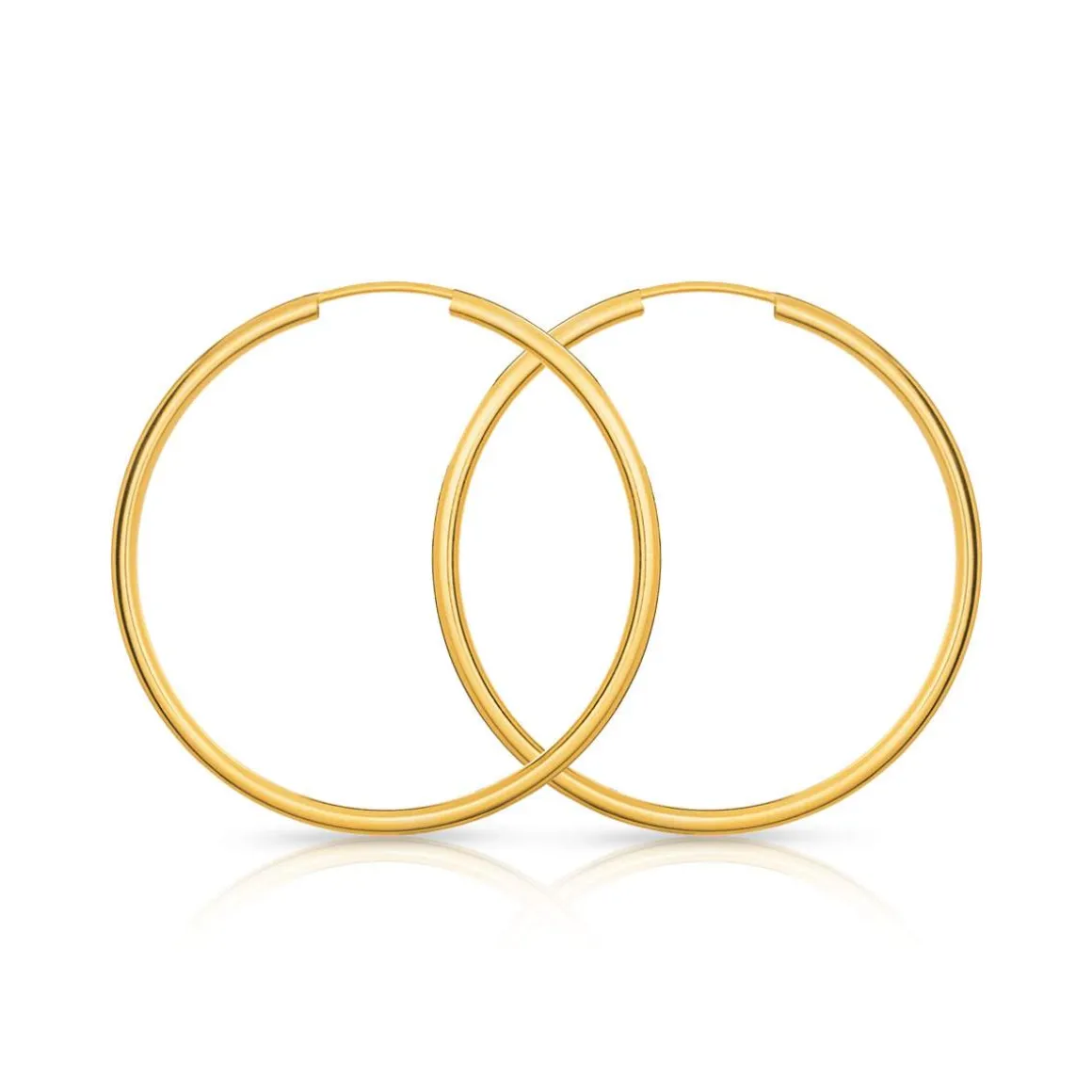 Créoles or 375 jaune 30 mm