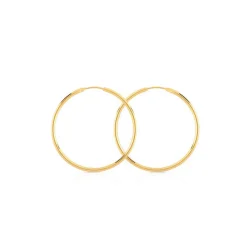 Créoles or 750 jaune 40 mm