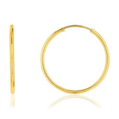 Créoles or 375 jaune 16 mm