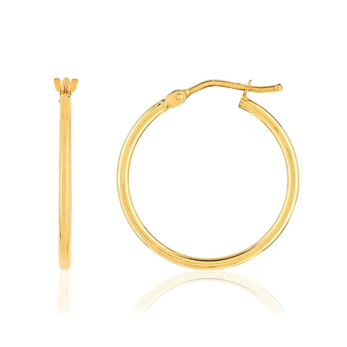 Créoles or 750 jaune 20 mm