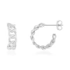 Demi créoles argent 925 15mm