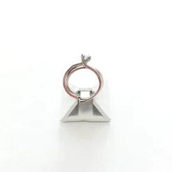 Duo de bague et solitaire d'occasion or 750 blanc diamant 0,17 carat