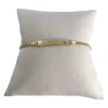 Gourmette d'occasion or 750 jaune coeur maille fantaisie