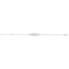 IDENTITÉ or blanc 375 maille forçat 14cm