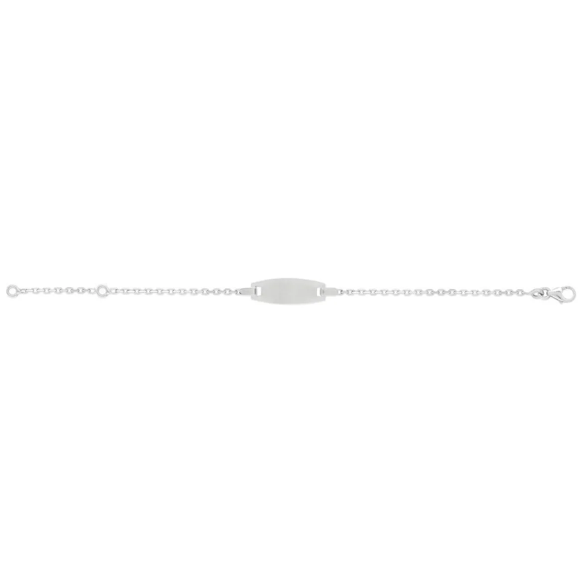 IDENTITÉ or blanc 375 maille forçat 14cm