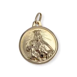 Médaille d'occasion or 750 jaune religieuse