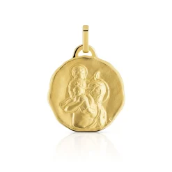 Médaille or 375 jaune Saint Christophe