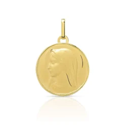 Médaille or 750 jaune Vierge