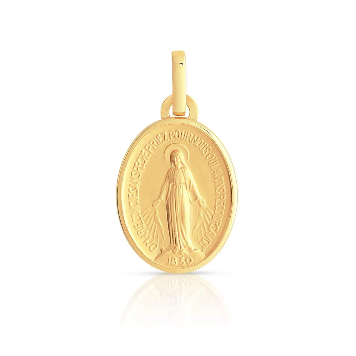 Médaille or 750 jaune vierge miraculeuse