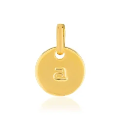 Médaille plaqué or alphabet