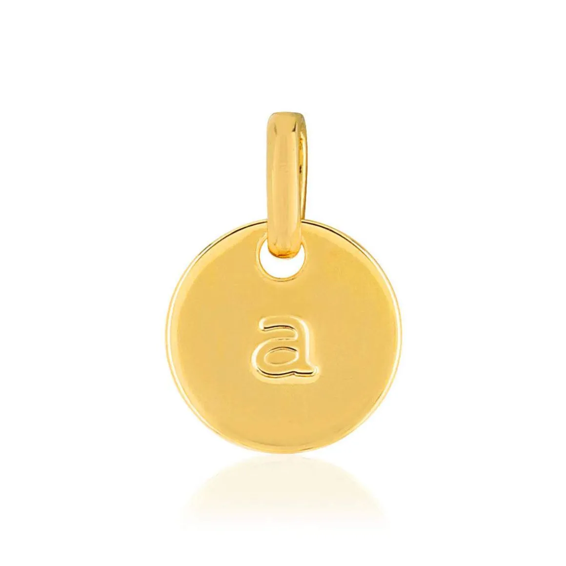 Médaille plaqué or alphabet