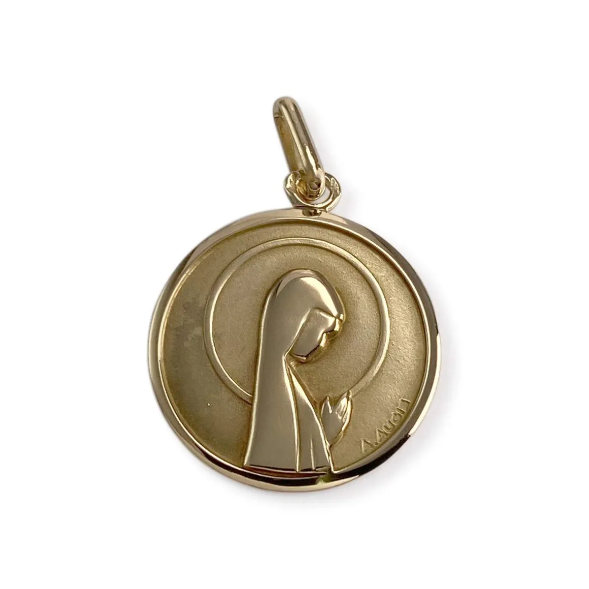 Médaille vierge AUGIS d'occasion Or 750 jaune