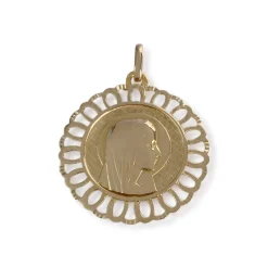 Médaille vierge d'occasion or 750 jaune